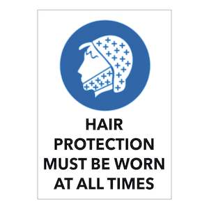 Hair Protection Must be Worn at All Times