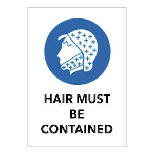 Hair Must be Contained