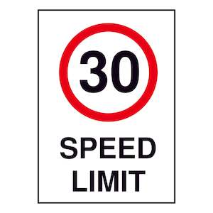 30KM Speed Limit