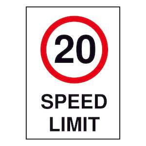 20KM Speed Limit