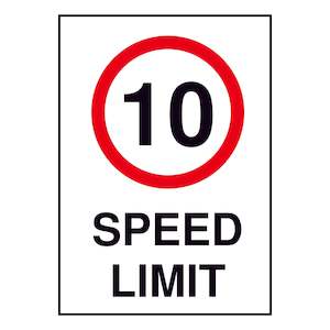 10KM Speed Limit