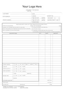 Concrete Cutting Job Card/Invoice Book