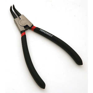 Powerbuilt Pliers: Powerbuilt 225mm/9 Bent Nose Internal Circlip Plier