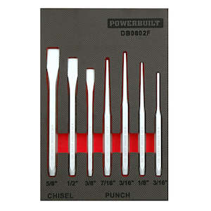 Powerbuilt Tool Boxes Tools: Powerbuilt 8pc Punch and Chisel Tray