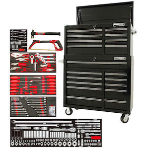 Powerbuilt Tool Boxes Tools: Powerbuilt 254pc 41" Tool Chest, Roller Cabinet & Assorted Tools