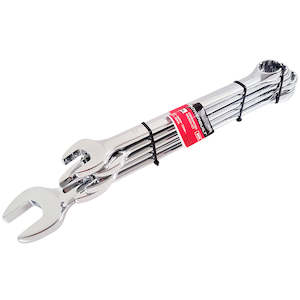 Powerbuilt Wrenches: 5PC METRIC JUMBO R&OE FULLY POLISHED SPANNER SET