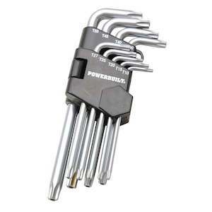 Powerbuilt Hex Keys: Powerbuilt 9pc Tamper Proof Torx Key Set