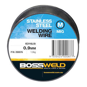 Mig Wire: Bossweld Mig Wire Stainless Steel - 0.9mm x 1kg