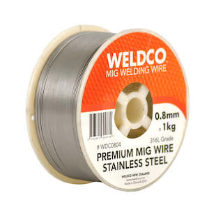 Mig Wire: Weldco Mig Welding Wire -0.8mm x 1kg Stainless Steel Premium Mig Wire