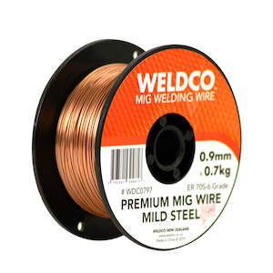 WELDCO MIG WIRE M/S 0.9MM X 0.7KG GAS SHEILD