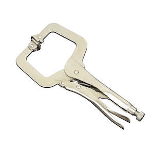 Welding Accessories: 280mm/11" Locking C-Clamp with Swivel Pads