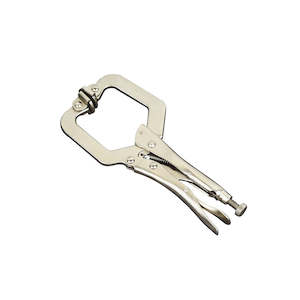 Welding Accessories: 150mm/6" Locking C-Clamp with Swivel Pads