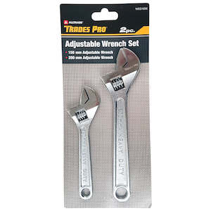 Trades Pro 2pc Pack 150mm/6 & 200mm/8 Adjustable Wrenches