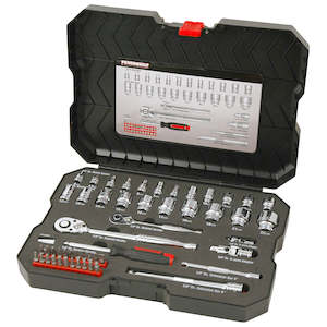 Powerbuilt Tool Sets Online Tools: Powerbuilt 1/4 Dr, 3/8 Dr 53pc Metric Socket Set