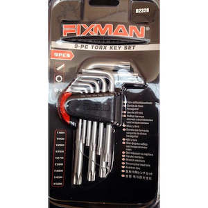 Fixman Hex Keys: Fixman 9pc Torx Hex Key Set - Standard Long