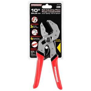 Powerbuilt Pliers: Self-Adjusting Power Grip Pliers 255mm/10"
