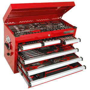 Powerbuilt Tool Boxes Tools: Powerbuilt 219pc Red Apprentice Tool Chest & Assorted Tools