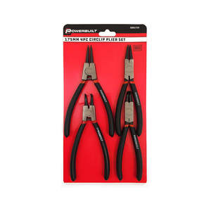 Powerbuilt Tools: Powerbuilt 4pc 175mm Circlip Plier Set