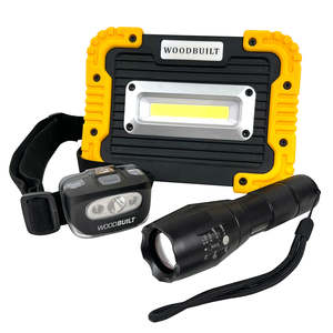 Led: 3pc LED Lighting Trio Package Woodbuilt