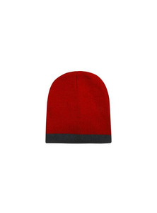 Products: Acrylic Two Tone Roll Down Beanie by Headwear