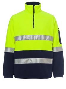 Products: Hi Vis (D+N) 1/2 Zip Polar Fleece by JB’s