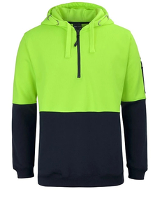 Hi Vis 1/2 Zip Hoodie by JB’s