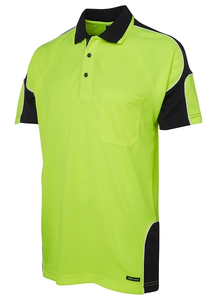 Hi Vis Arm Panel Short Sleeve Polo by JB’s