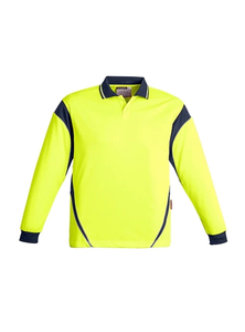 Products: Hi Vis Aztec Mens Long Sleeve Polo by Syzmik
