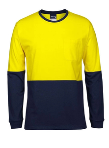 Hi Vis Cotton Long Sleeve TShirt by JB’s