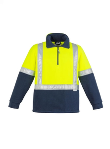 Hi Vis Mens Fleece Jumper – Shoulder Taped by Syzmik