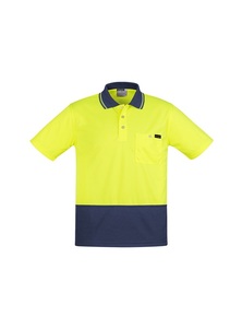 Hi Vis Comfort Back Mens Polo by Syzmik