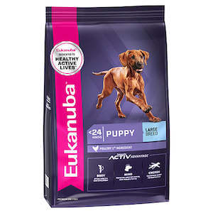 Working Dog: Eukanuba Puppy Large Breed Dry Dog Food 17kg