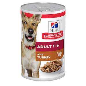 Onsale: Hill's Science Diet Adult with Turkey Canned Wet Dog Food 370g can