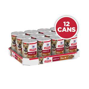 Hill's Science Diet Adult with Turkey Canned Wet Dog Food Tray (12 x 370g Cans)