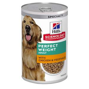 Hill's Science Diet Adult Perfect Weight Canned Wet Dog Food 363g x 12 Tray