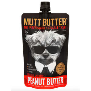 Onsale: Mutt Butter Orig Squeezy Dog Peanut Butter 250g