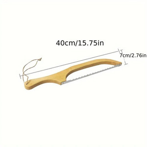 Products: Pine Bow Bread Knife with Stainless Steel blade Woodnbits