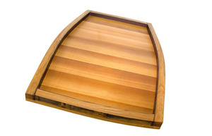 Products: Huge Charcuterie Board or platter made from Oak Wine Barrels and Cedar Woodnbits
