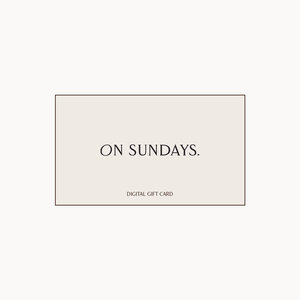 Products: Gift Card - On Sundays