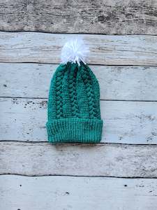 Knitware: Merino Hat - Peacock
