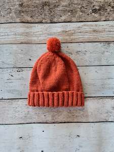 Knitware: Acrylic Hat - Rust