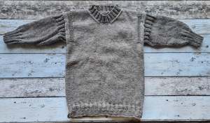 Knitware: Natural Wool - Brown Guernsey