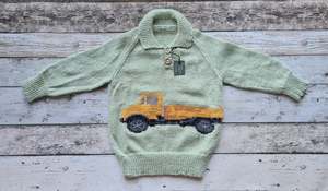 Knitware: Acrylic Jersey - Dump Truck