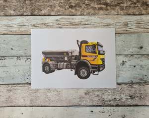 Original Paintings: Spreader Truck Print