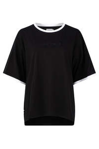 Frontpage: Contra Tee -Black /Ivory Trim
