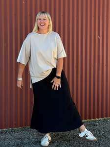 Bias Skirt -Noir ( Black)