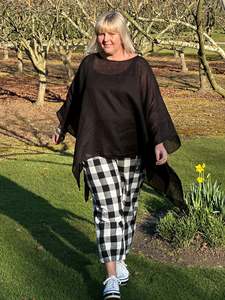 Obi Fashion Collection: Mimi Top -Black Linen