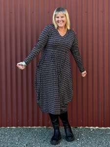 Bittermoon Fashion Collection Nz Made: Carly Dress - Navy Base