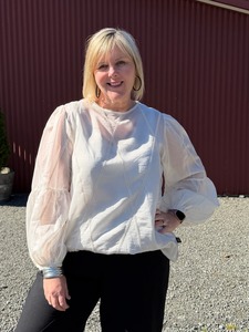 Deanne Hobbs Fashion Collection Nz Designed: Stella Top | Milk Glass