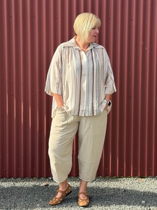 Deanne Hobbs Fashion Collection Nz Designed: Buccaneer Shirt | Stripe Study